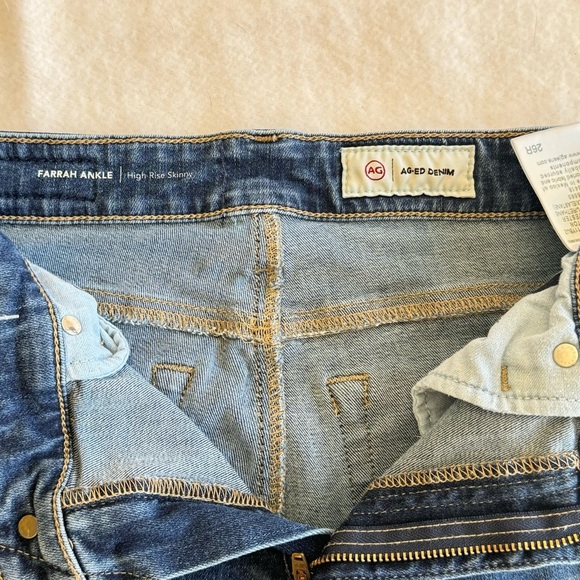 AG Adriano Goldschmied Skinny Blue Jeans Stretchy Size 26R - Picture 2 of 11